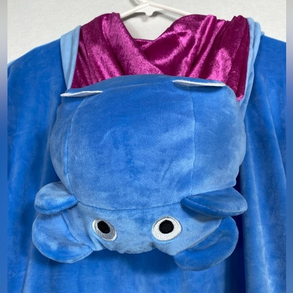 Tipsy Elves Hippo Costume Full Zip Onesie Size Large - Picture 12 of 13